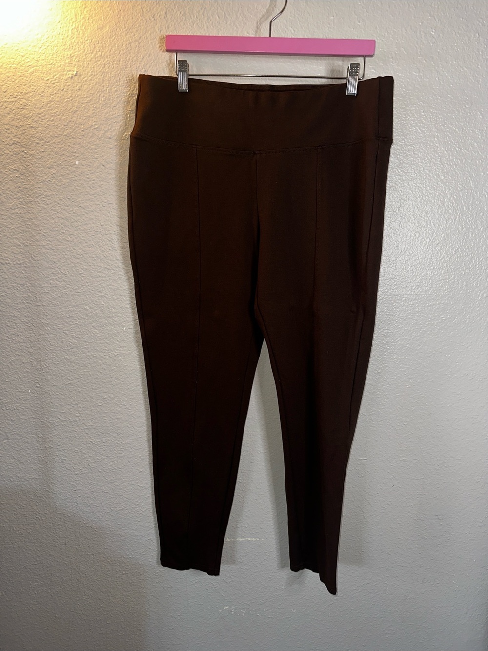 Sabrina Lauren New York Women's Brown Stretch Pants